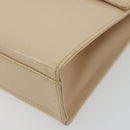 Salvatore Ferragamo Shoulder Bag Leather Silver Beige Auth ka4481-9