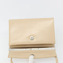 Salvatore Ferragamo Shoulder Bag Leather Silver Beige Auth ka4481-17