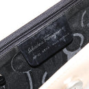 Salvatore Ferragamo Shoulder Bag Leather Silver Beige Auth ka4481-12