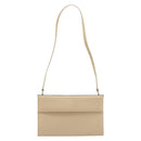 Salvatore Ferragamo Shoulder Bag Leather Silver Beige Auth ka4481-13