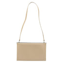 Salvatore Ferragamo Shoulder Bag Leather Silver Beige Auth ka4481-2