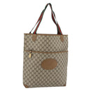 GUCCI GG Supreme Web Sherry Line Bag PVC Beige Gold 002 104 0054 Auth ka4482A-1