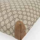 GUCCI GG Supreme Web Sherry Line Bag PVC Beige Gold 002 104 0054 Auth ka4482A-16