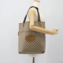 GUCCI GG Supreme Web Sherry Line Bag PVC Beige Gold 002 104 0054 Auth ka4482A-21