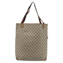 GUCCI GG Supreme Web Sherry Line Bag PVC Beige Gold 002 104 0054 Auth ka4482A-2