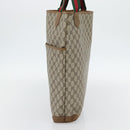 GUCCI GG Supreme Web Sherry Line Bag PVC Beige Gold 002 104 0054 Auth ka4482A-4