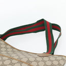 GUCCI GG Supreme Web Sherry Line Bag PVC Beige Gold 002 104 0054 Auth ka4482A-14
