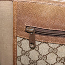 GUCCI GG Supreme Tote Bag PVC Beige Goud 92 02 998 Auth ka4483-20