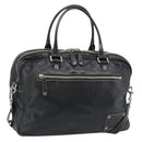 GUCCI Shoulder Bag Leather 2way Black Silver Auth ka4484-1