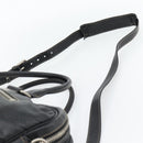 GUCCI Shoulder Bag Leather 2way Black Silver Auth ka4484-10