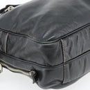 GUCCI Shoulder Bag Leather 2way Black Silver Auth ka4484-13
