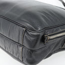 GUCCI Shoulder Bag Leather 2way Black Silver Auth ka4484-14