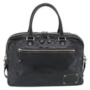 GUCCI Shoulder Bag Leather 2way Black Silver Auth ka4484-2
