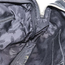 GUCCI Shoulder Bag Leather 2way Black Silver Auth ka4484-20