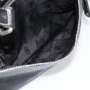 GUCCI Shoulder Bag Leather 2way Black Silver Auth ka4484-25