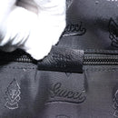 GUCCI Shoulder Bag Leather 2way Black Silver Auth ka4484-26