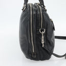 GUCCI Shoulder Bag Leather 2way Black Silver Auth ka4484-4