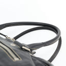 GUCCI Shoulder Bag Leather 2way Black Silver Auth ka4484-8