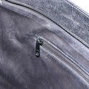 TIFFANY&Co. Tote Bag Leather Black Gold Auth ka4487-21