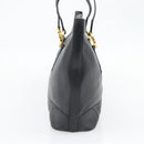 TIFFANY&Co. Tote Bag Leather Black Gold Auth ka4487-4
