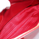 PRADA Hand Bag Safiano leather Red Gold Auth ka4488A-27