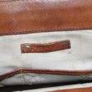 CELINE Hand Bag Leather Brown Gold Auth ka449-16