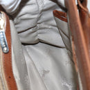 CELINE Hand Bag Leather Brown Gold Auth ka449-20