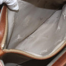 CELINE Hand Bag Leather Brown Gold Auth ka449-22