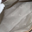 CELINE Hand Bag Leather Brown Gold Auth ka449-23