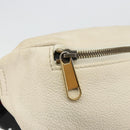 GUCCI Sherry Line Waist bag Leather Red White 493869 Auth ka4491A-14