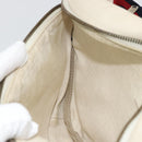 GUCCI Sherry Line Waist bag Leather Red White 493869 Auth ka4491A-18