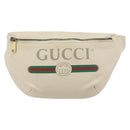 GUCCI Sherry Line Waist bag Leather Red White 493869 Auth ka4491A-2