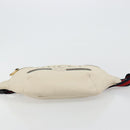 GUCCI Sherry Line Waist bag Leather Red White 493869 Auth ka4491A-9