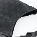 Salvatore Ferragamo Gancini Shoulder Bag Canvas Black Silver Auth ka4493A-6