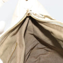 FENDI Zucca Canvas Shoulder Bag PVC White Gold Auth ka4495A-17