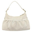 FENDI Zucca Canvas Shoulder Bag PVC White Gold Auth ka4495A-3