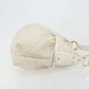 FENDI Zucca Canvas Shoulder Bag PVC White Gold Auth ka4495A-4