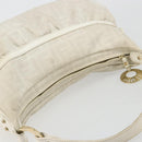 FENDI Zucca Canvas Shoulder Bag PVC White Gold Auth ka4495A-6
