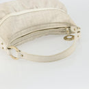 FENDI Zucca Canvas Shoulder Bag PVC White Gold Auth ka4495A-7