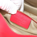 Salvatore Ferragamo Vala Chain Shoulder Bag Leather Red Gold Auth ka4496-22