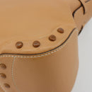 TOD’S Shoulder Bag Leather Brown Silver Auth ka4498A-12