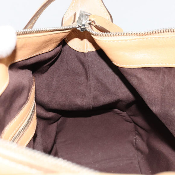 TOD’S Shoulder Bag Leather Brown Silver Auth ka4498A
