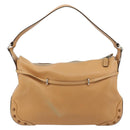 TOD’S Shoulder Bag Leather Brown Silver Auth ka4498A-3