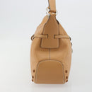 TOD’S Shoulder Bag Leather Brown Silver Auth ka4498A-5