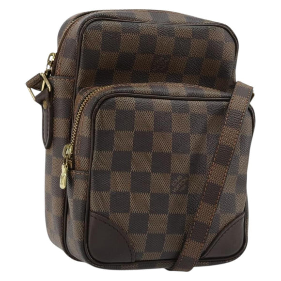 LOUIS VUITTON Damier Ebene Amazon Shoulder Bag SPO N48074 LV Auth ka4499