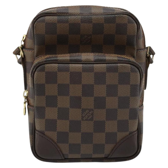 LOUIS VUITTON Damier Ebene Amazon Shoulder Bag SPO N48074 LV Auth ka4499