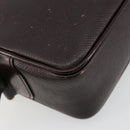 LOUIS VUITTON Taiga Karga Clutch Bag Acajou M30816 LV Auth ka4500-11
