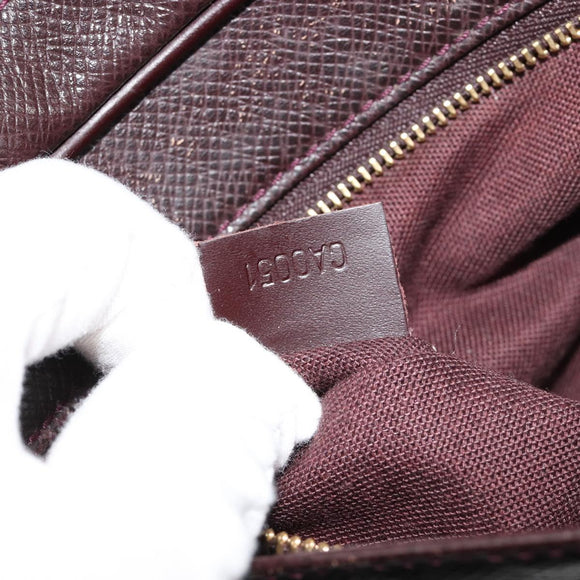 LOUIS VUITTON Taiga Karga Clutch Bag Acajou M30816 LV Auth ka4500
