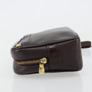 LOUIS VUITTON Taiga Karga Clutch Bag Acajou M30816 LV Auth ka4500-5