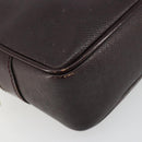 LOUIS VUITTON Taiga Karga Clutch Bag Acajou M30816 LV Auth ka4500-9